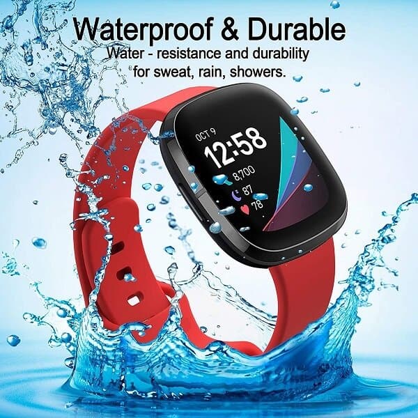 For Fitbit Sense 2 Band Silicone Strap Wristband Replacement Sports Bands Loop For Fitbit Sense 2 Band Silicone Strap Wristband Replacement Sports Bands Loop